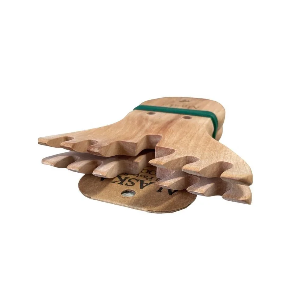 Moosing Around HAND CRAFTED WOODEN MOOSE HEAD PASTA &‎ SALAD SERVER ALASKA